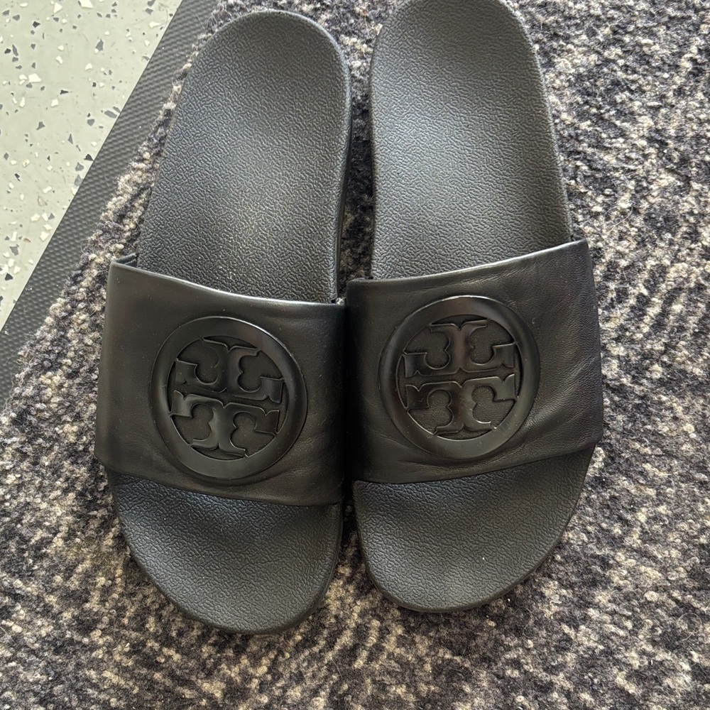 Tory Burch Black Slide Sandals